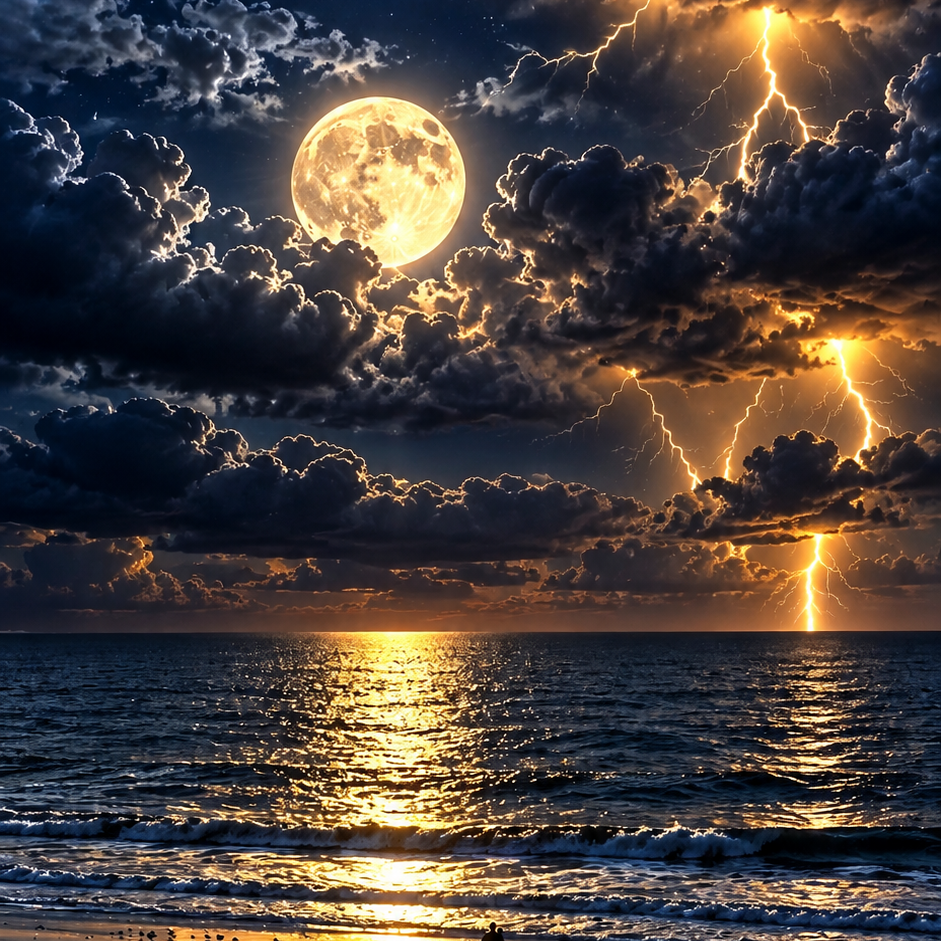 Wallpaper Night Lake